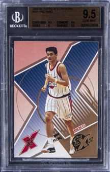 2002-03 Topps Xpectations #101 Yao Ming Rookie Card - BGS GEM MINT 9.5